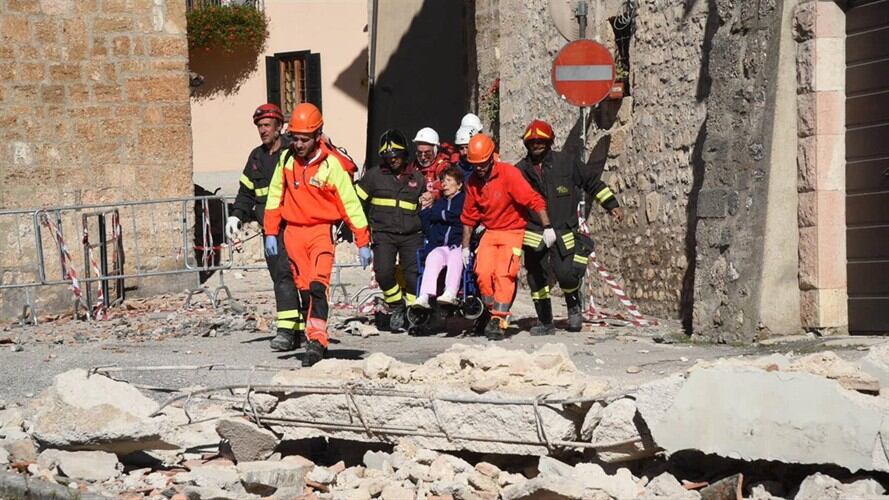 Terremoto en Italia. Foto: Agencia EFE
