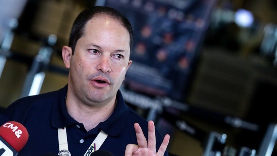 Juan Francisco Espinosa, director de Migración Colombia, aclaró que del total de la población nacional el 3,2% de los migrantes venezolanos están cometiendo delitos. Foto: Colprensa / DIEGO PINEDA