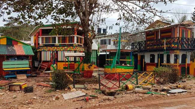 Paso del huracán Iota por San Andrés y Providencia. Foto: Getty Images