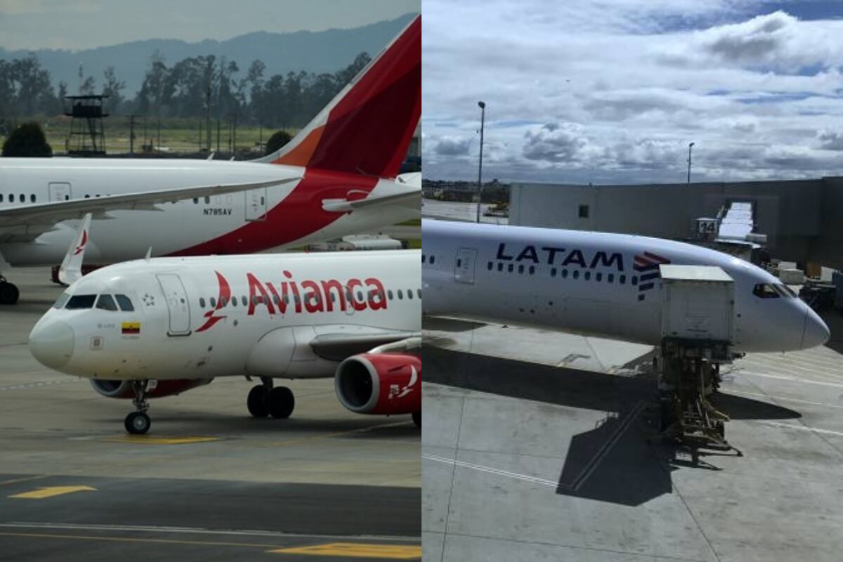 Collage Avianca y Latam. Foto: Getty Images.