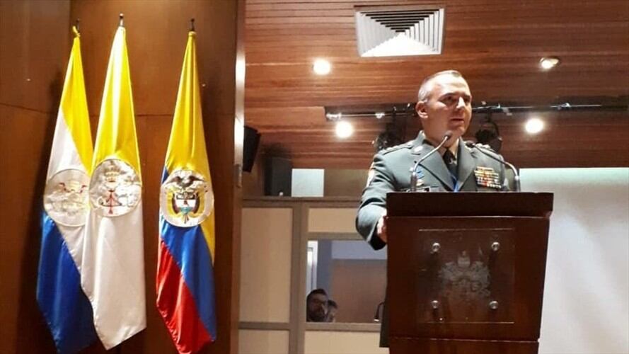 El general Javier Ayala Amaya, jefe del Departamento Jurídico del Ejército Nacional, aseguró que el Derecho Operacional aportaría mucho para la construcción de la paz en Colombia. Foto: Fabián Romero Garzón