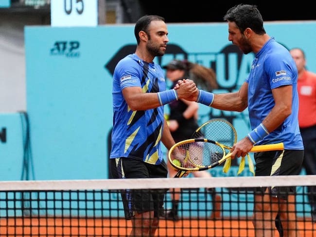 Juan Sebastián Cabal y Robert Farah en el Abierto de Madrid (Foto: página oficial del Masters 1000 de Madrid)