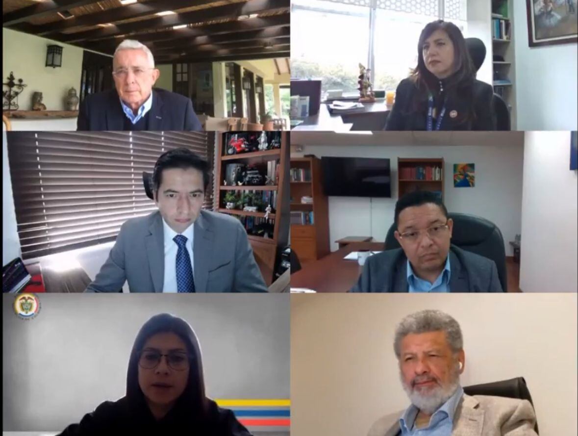 Audiencia de Álvaro Uribe Vélez. Foto: Suministrada