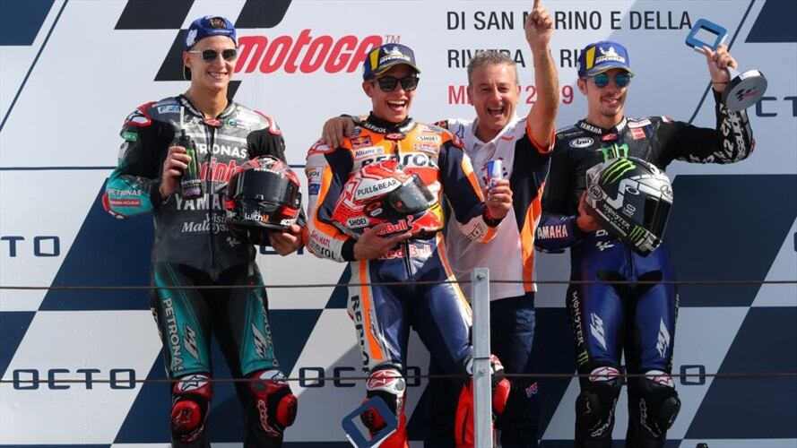 La experiencia de Marc Márquez se impone en el Moto GP de San Marino . Foto: Getty Images