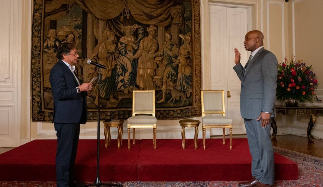 Luis Gilberto Murillo y Gustavo Petro