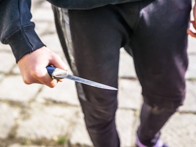 Imagen de referencia de arma cortopunzante. Foto: Getty