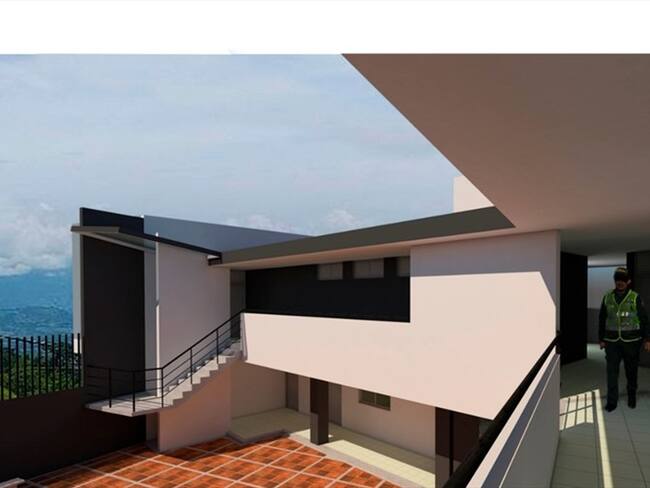 Iniciaron la obras de construcción de la Subestación de Policía, en Aguadas, Caldas. Foto: Enviada desde la Secretaría de Gobierno de Caldas.