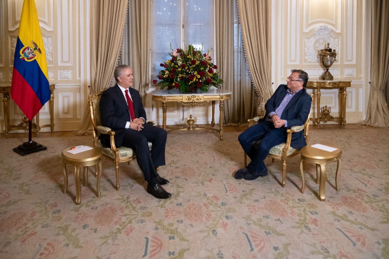 Iván Duque y Gustavo Petro. Foto: Presidencia
