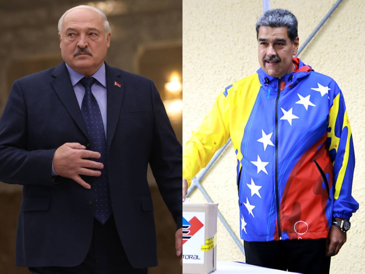 Lukashenko felicitó a Nicolás Maduro por su “nueva victoria” en elecciones presidenciales