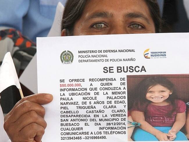 Paula Nicole Palacios desapareció el 28 de diciembre de 2014. Foto: Colprensa