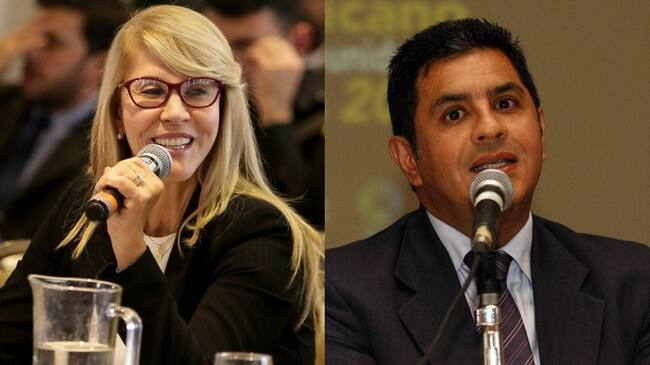 Se encontró un carro con cargamento de artefactos bélicos y fotografías de Dilian Francisca Toro, gobernadora del Valle y de Jorge Iván Ospina, exalcalde de Cali. Foto: Colprensa