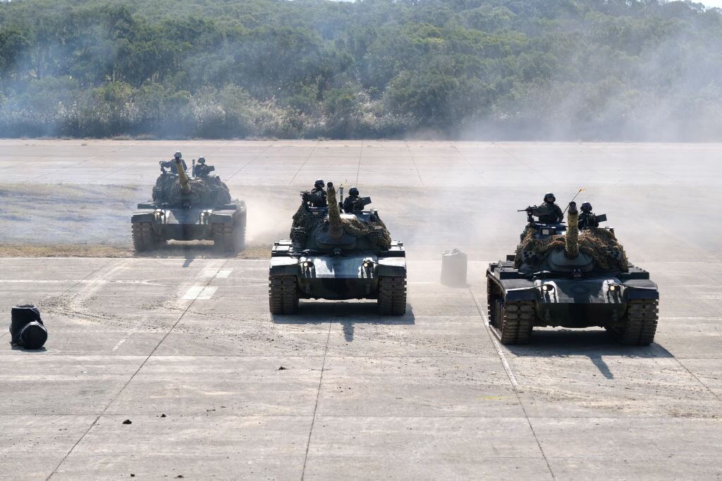 Tropas militares Taiwanes. (Photo by Walid Berrazeg/SOPA Images/LightRocket via Getty Images)