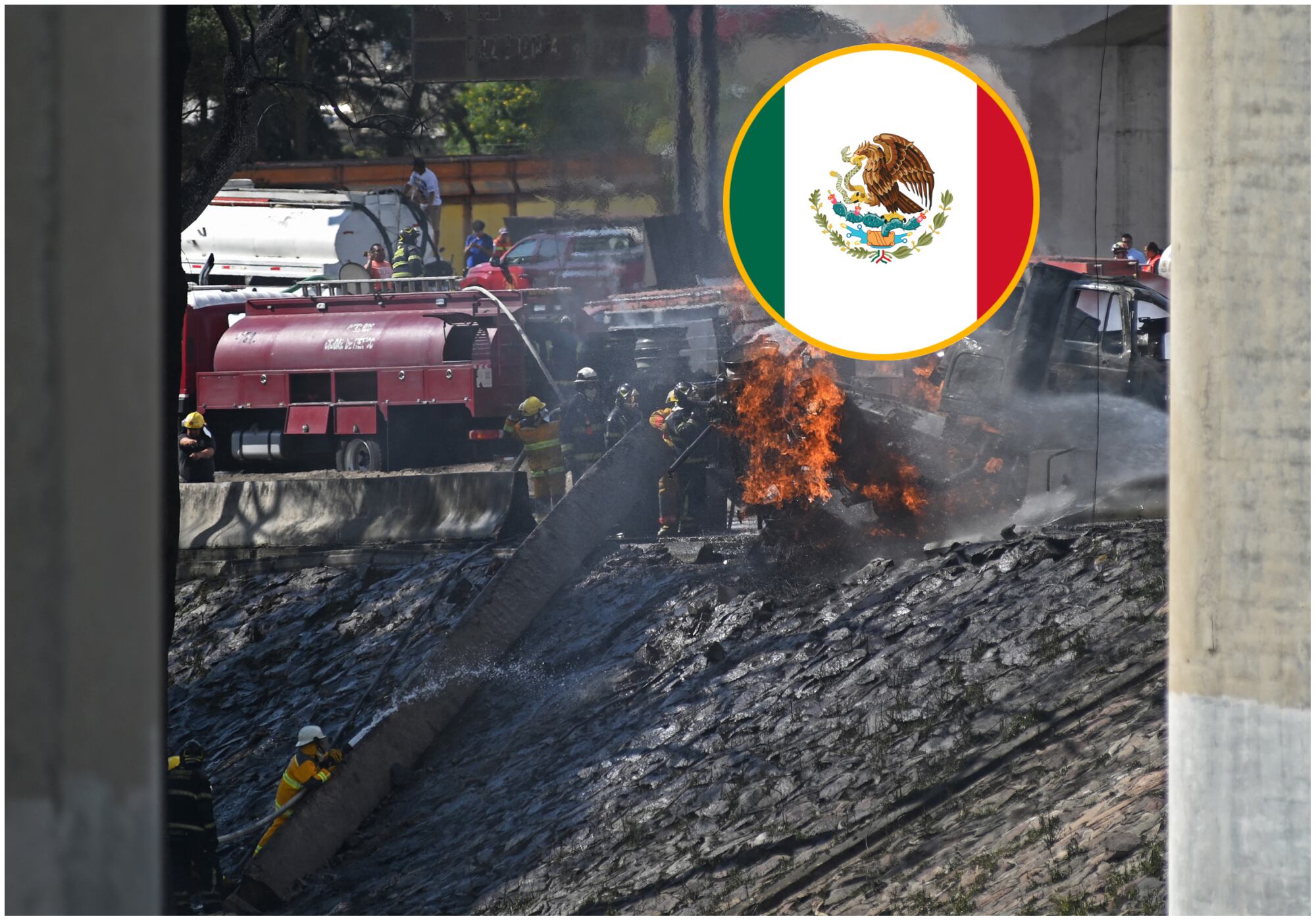 Reportan 22 muertes luego de ocho días de la explosión de un camión de gas en Ciudad de México. Foto: AFP.