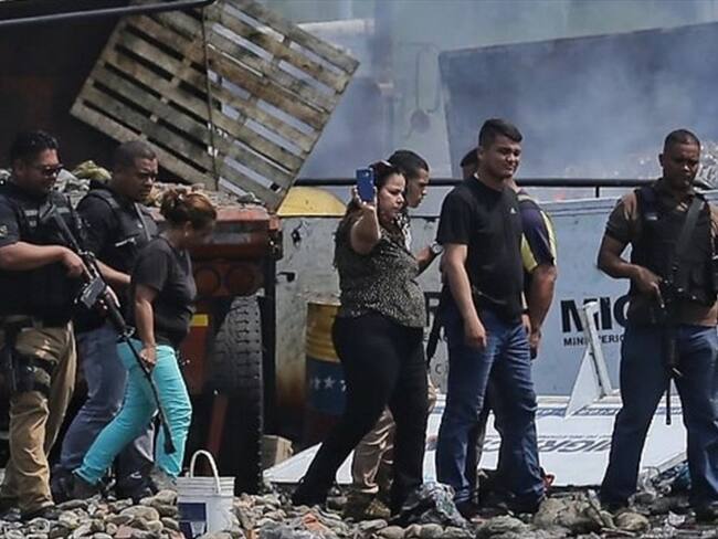 Crisis en la frontera, 25 de febrero. Foto: Colprensa