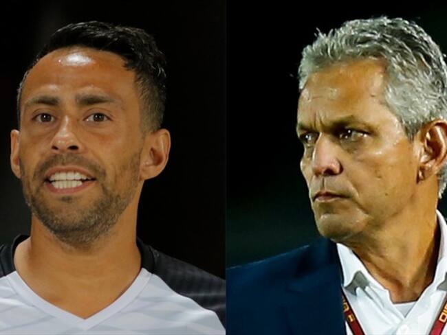 Jugador chileno Jorge Valdivia y entrenador de Colombia, Reinaldo Rueda. Foto: Manuel Guadarrama/Getty Images - Colprensa - Mauricio Alvarado