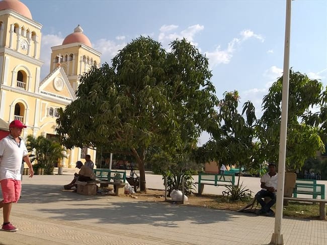Plaza principal de El Carmen de Bolívar. Foto: Antonio Canchila