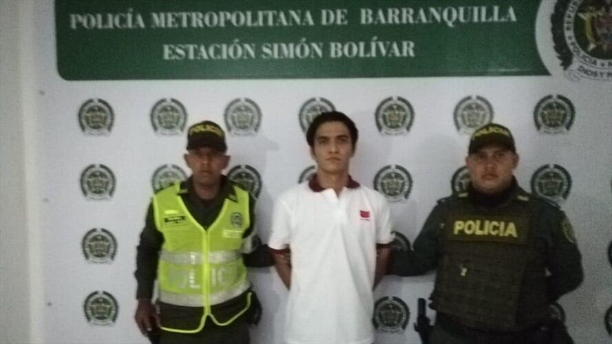 Jorge Armando Rodríguez Ayala, de 33 años de edad. Pretendía tomar contacto con una menor de 11 años a través de Facebook. Foto: Policía de Barranquilla.