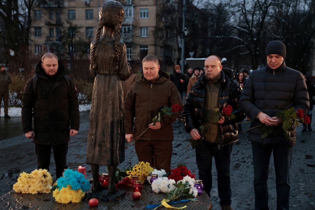 Ukraine Commemorates The 90th Anniversary Of The Great Famine. (Photo by Jeff J Mitchell/Getty Images)