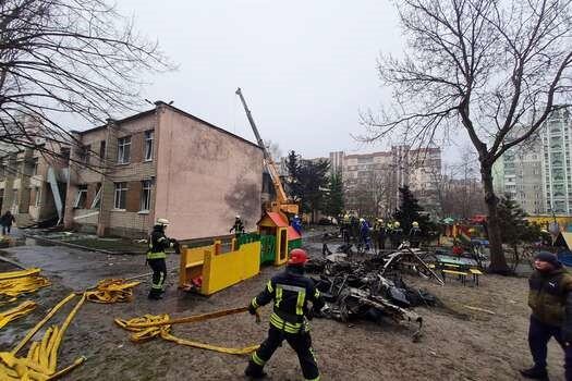 El ministro ucraniano del Interior, Denis Monastyrsky, murió en accidente de un helicóptero que se estrelló en Kiev. Foto: EFE