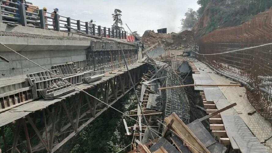 Los hechos se registraron en un tramo que aún no se encuentra en funcionamiento y en el que trabajaban alrededor de 18 colaboradores del proyecto. Foto: Cortesía ANI