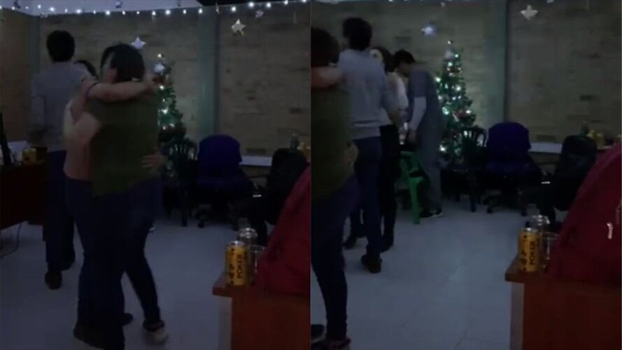 Denuncian fiesta al interior del hospital Santa Clara en Bogotá. Foto: Captura de pantalla