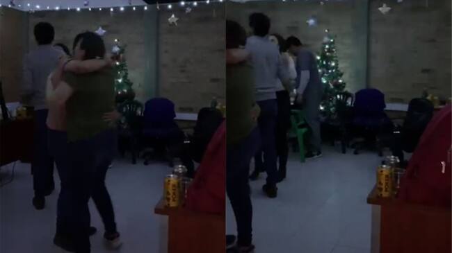 Denuncian fiesta al interior del hospital Santa Clara en Bogotá. Foto: Captura de pantalla