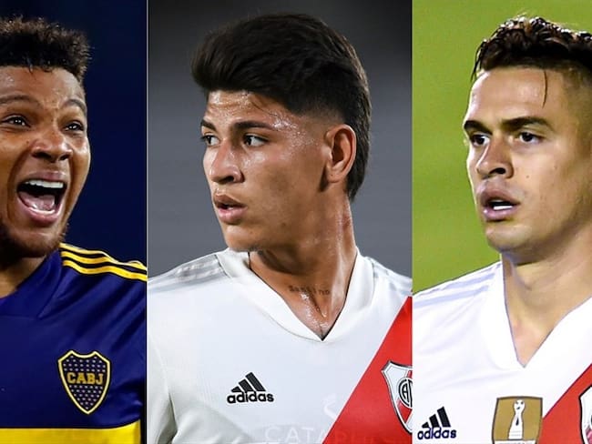 Fabra, Carrascal y Borré, nominados al mejor 11 de Sudamérica. Foto: Getty Images: Agustin Marcarian-Pool / Marcelo Endelli