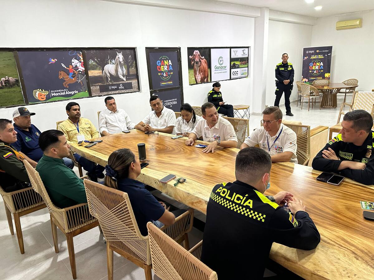 Instalan Puesto de Mando Unificado en el marco de la Feria de la Ganadería en Montería