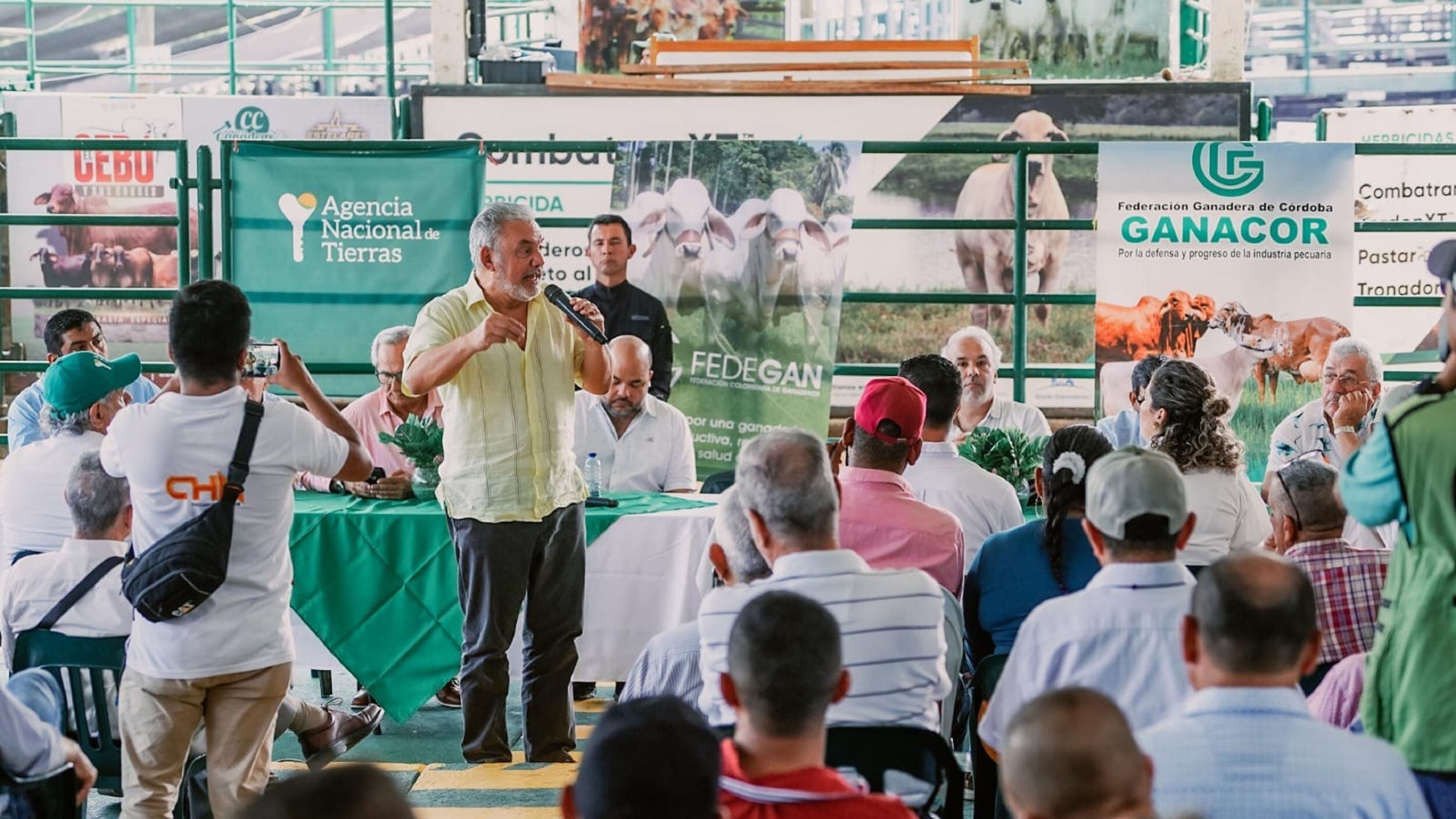 Gerardo Vega, director de la ANT, en Montería, Córdoba. Foto: Fedegán.