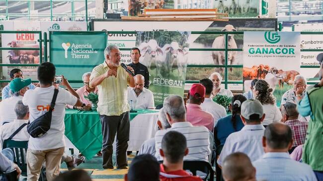 Gerardo Vega, director de la ANT, en Montería, Córdoba. Foto: Fedegán.