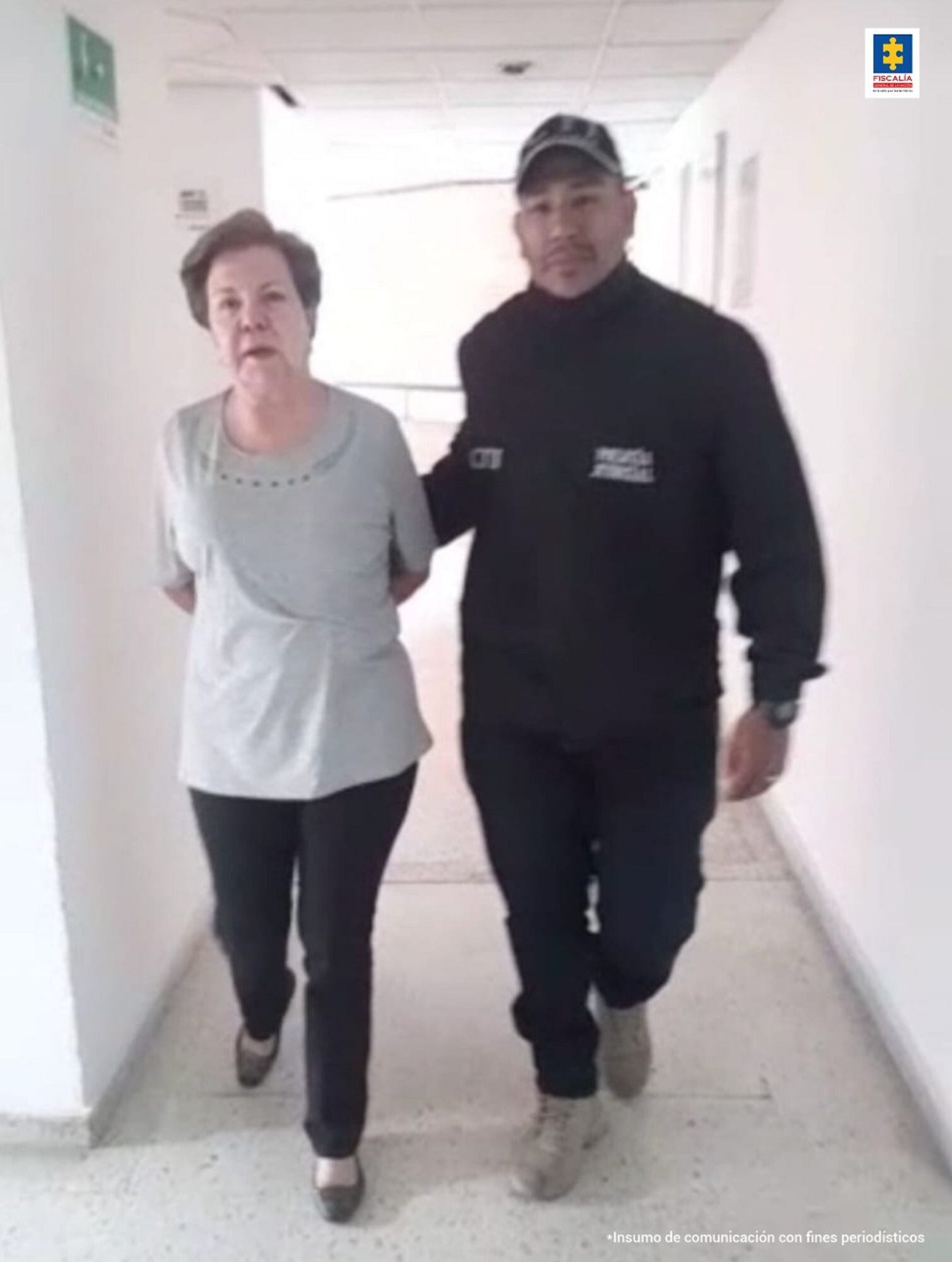 La mujer debe cumplir una condena de 13 años y 23 días de prisión por el delito de lavado de activos agravado. Foto: Fiscalía.