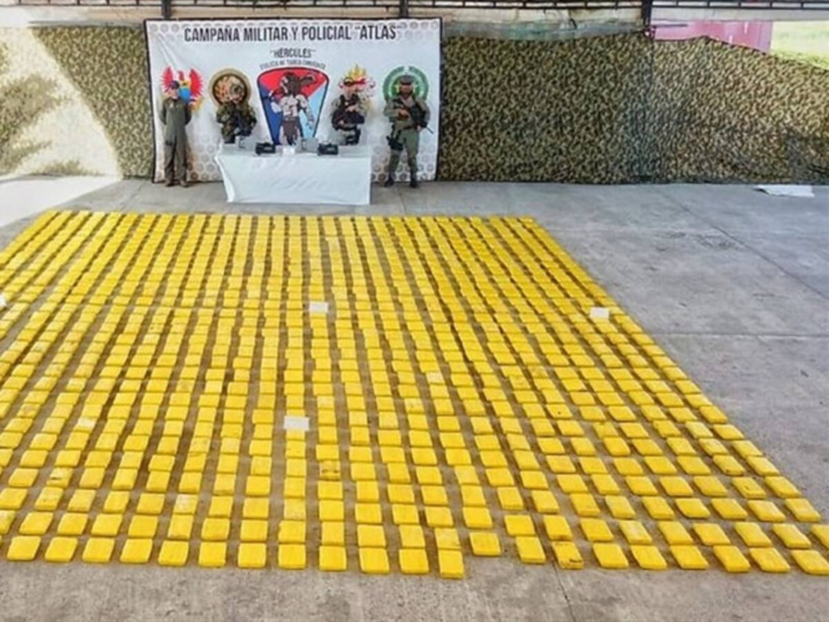 Armada nacional incauta más de 1.247 Kilogramos de clorhidrato de cocaína