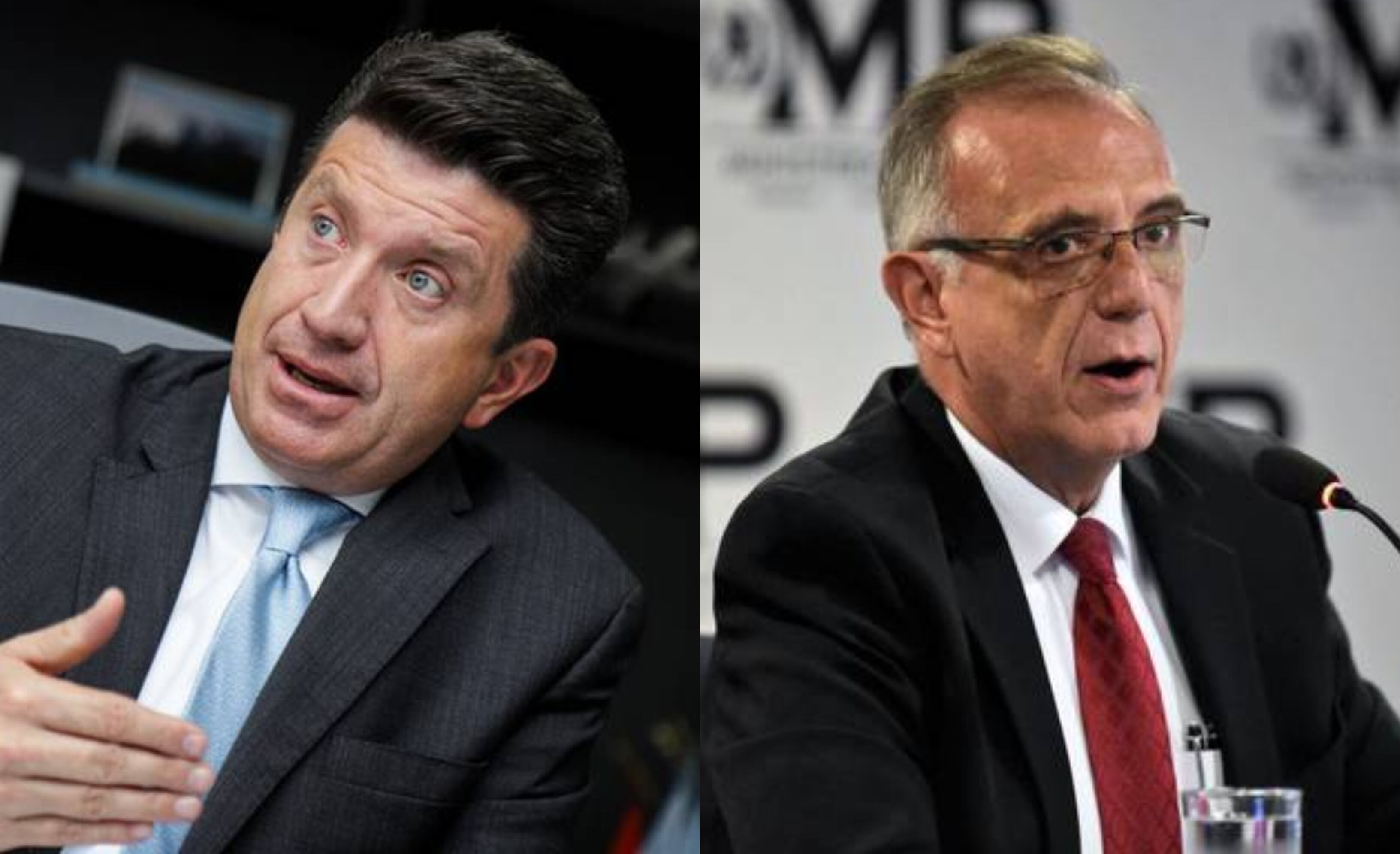 Ministro de defensa Diego Molano y ministro de Defensa designado Iván Velásquez. Fotos: Colprensa/GettyImages.