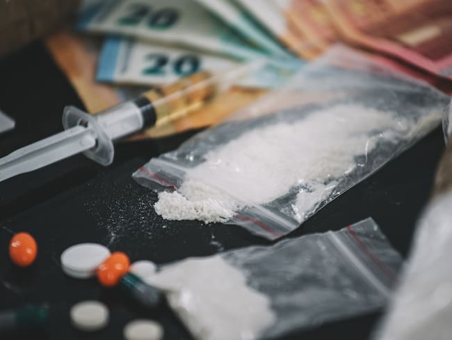 Imagen de referencia de cocaína. Foto: Getty Images.