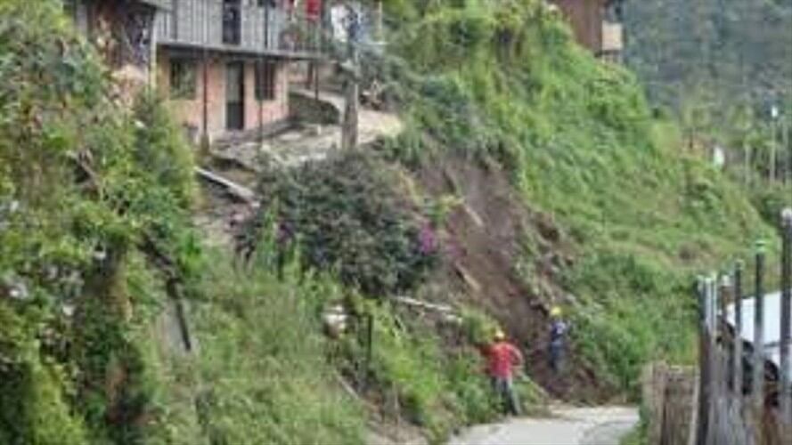 Hijo por poco mata a su padre en la vereda Mateguadua en Manizales. Foto: Tomada de Corpocaldas.