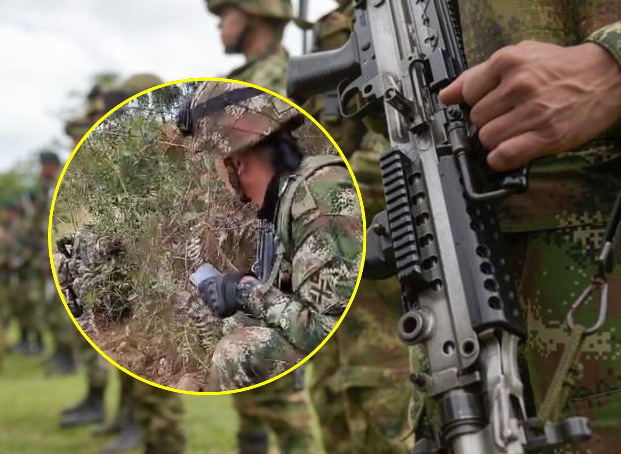 Ejército en el operativo | Foto: Captura de pantalla