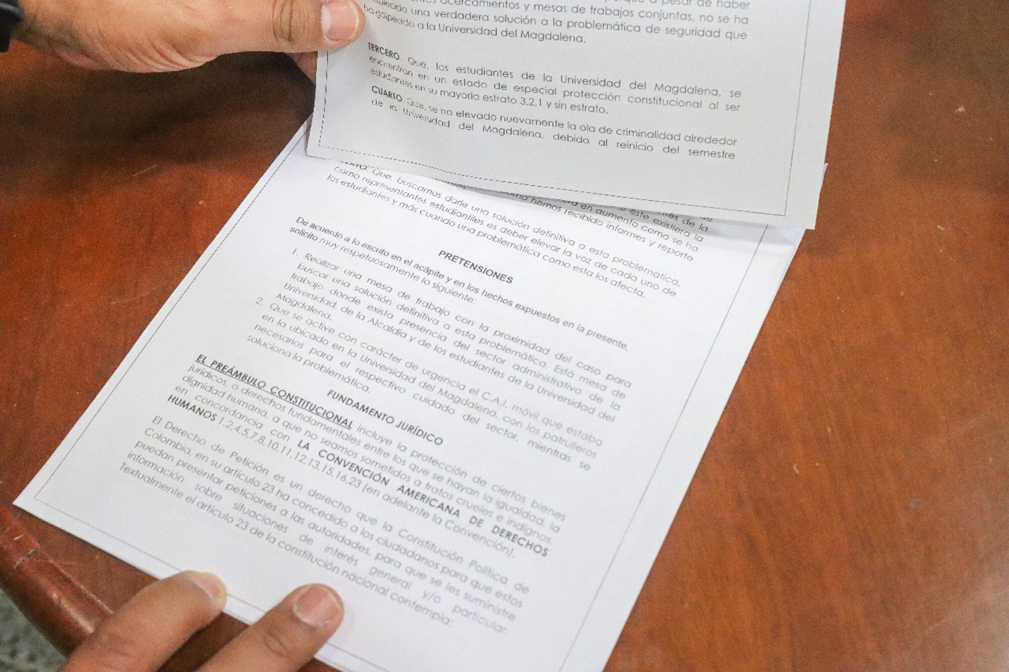 Derecho de petición/ Universidad del Magdalena 