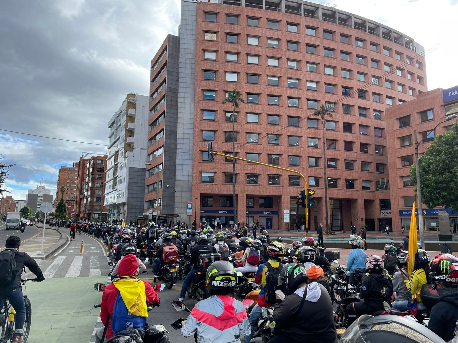 Manifestación de motociclistas en Bogotá - Getty Images