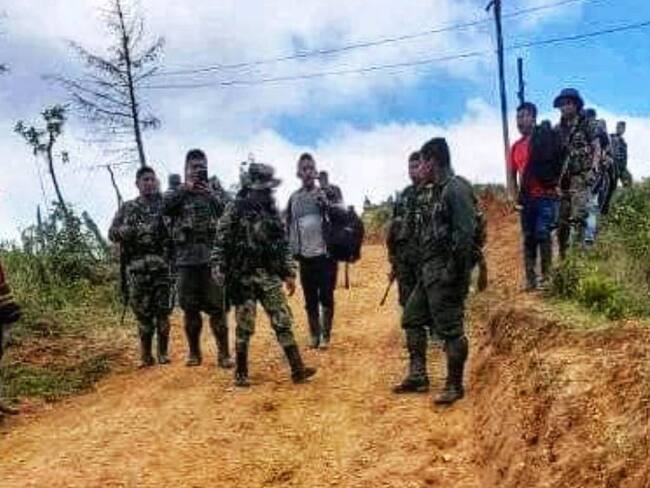 La comunidad también denunció presencia de hombres armados a poca distancia de los caseríos. Crédito: Cric.