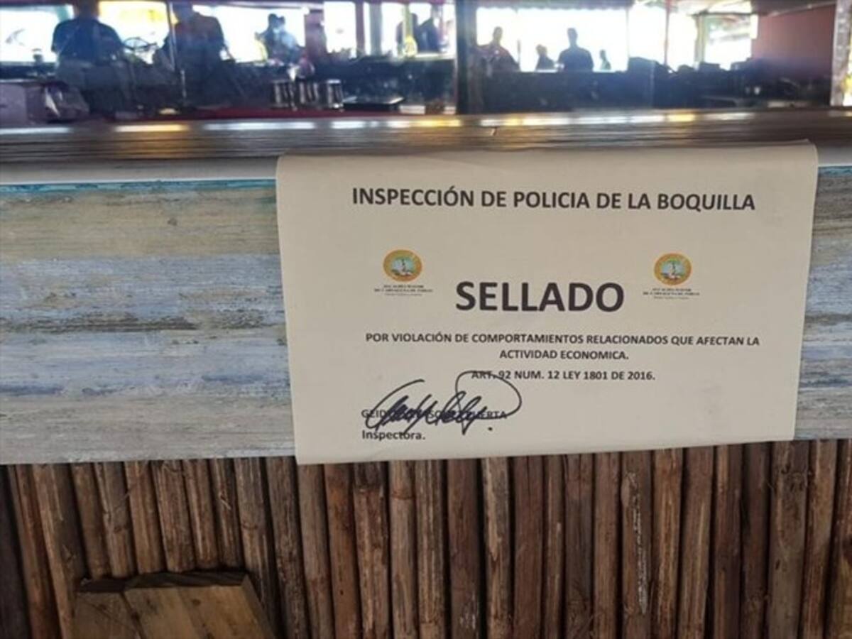 Sellan establecimiento “Soy Nativo” en zona norte de Cartagena