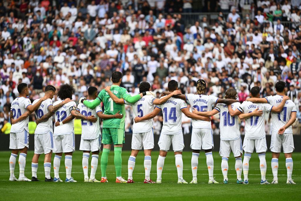 Minuto de silencio en partido del Real Madrid (Photo by GABRIEL BOUYS / AFP) (Photo by GABRIEL BOUYS/AFP via Getty Images)