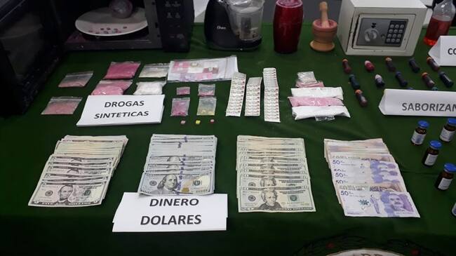 Ocho personas fueron capturadas en diferentes sectores de la ciudad de Barranquilla y Cartagena. Foto: Policía de Barranquilla.