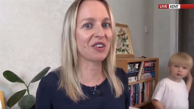 Deborah Haynes, periodista de Sky News. Foto: Captura de pantalla