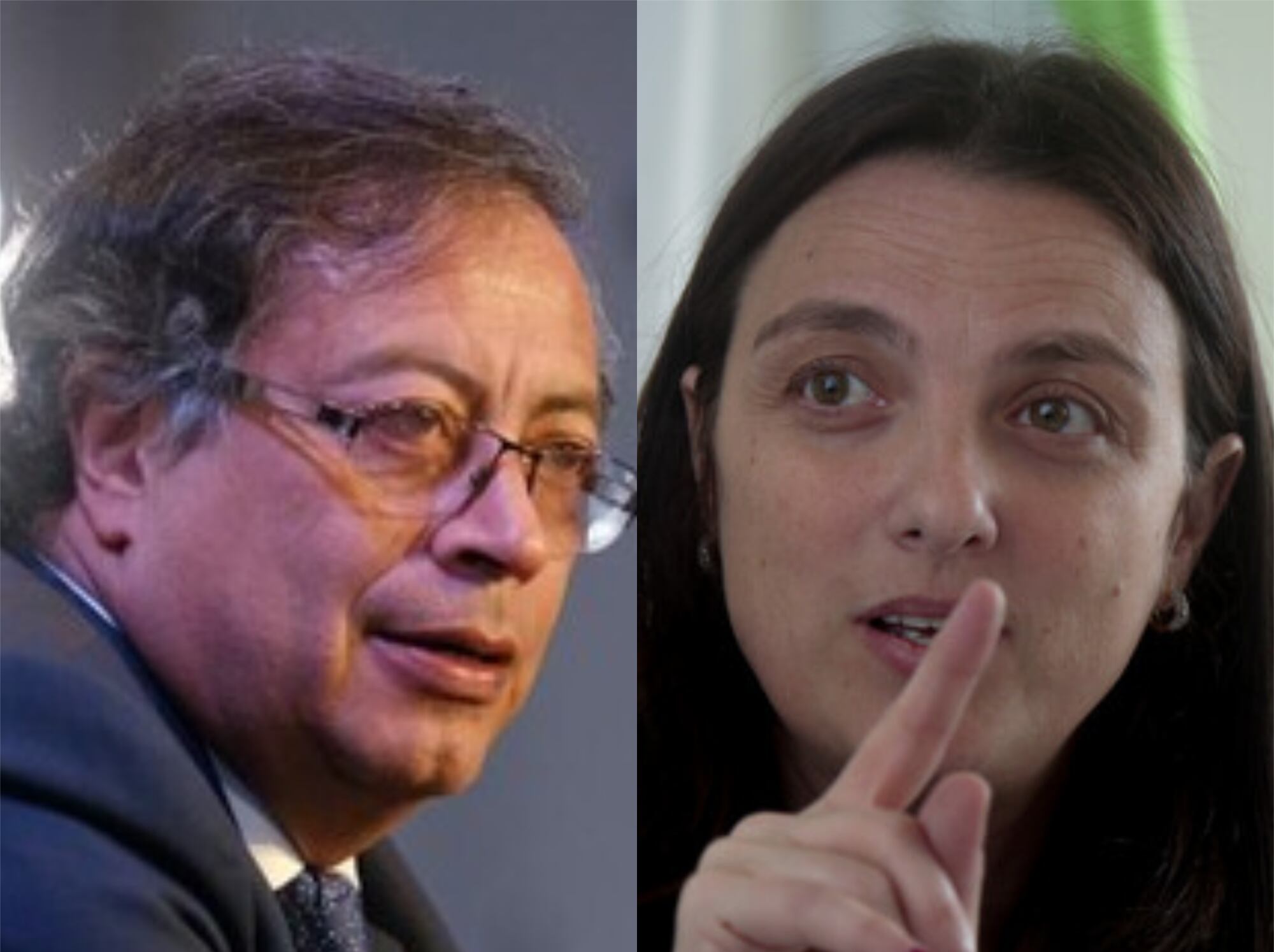 Gustavo Petro y Karen Abudinen. Foto: Presidencia de la República / Colprensa - Diego Pineda
