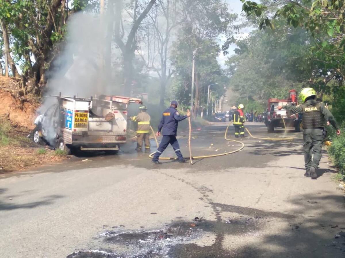 Queman vehículo de la empresa Afinia en zona rural de Puerto Libertador, Córdoba