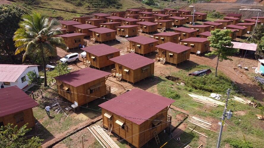 Viviendas definitivas de excombatientes de las Farc. Foto: Cortesía ARN