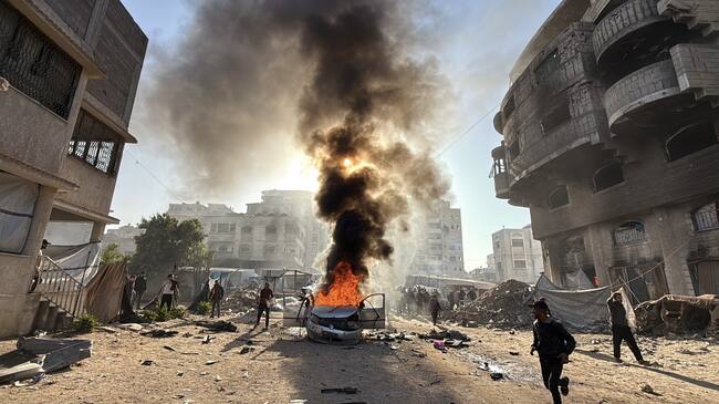 Ataque a la Franja de Gaza. Foto: Anas Zeyad Fteha/Anadolu via Getty Images
