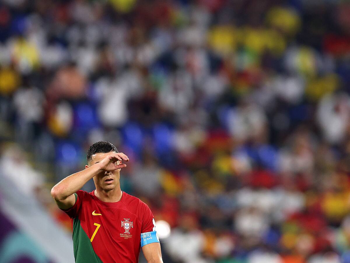 Fotos: así fue la llorada de Cristiano Ronaldo en el Mundial Qatar 2022