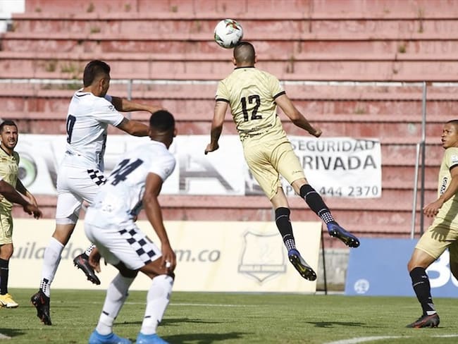 Águilas Doradas enfrentó a Boyacá Chicó F.C en un partido que se vio afectado por los casos de contagio de coronavirus en el equipo antioqueño. Foto: Colprensa