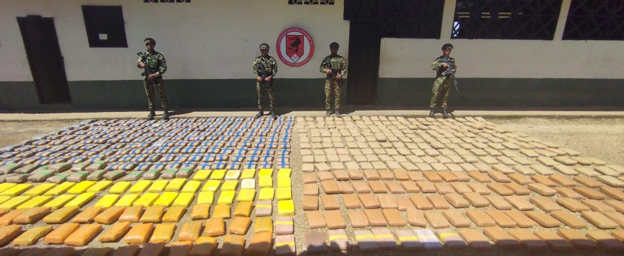 Incautan más de 600 kilos de marihuana. Foto: Cortesía.